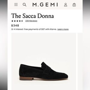 M Gemi the Sacca Donna Mule Suede Loafer